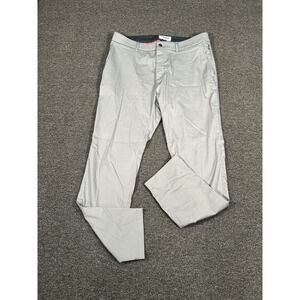 Bird Dogs Pants Mens 34x32 (Fits 35x30) Gray Stretch Preppy Zip Pockets Golf